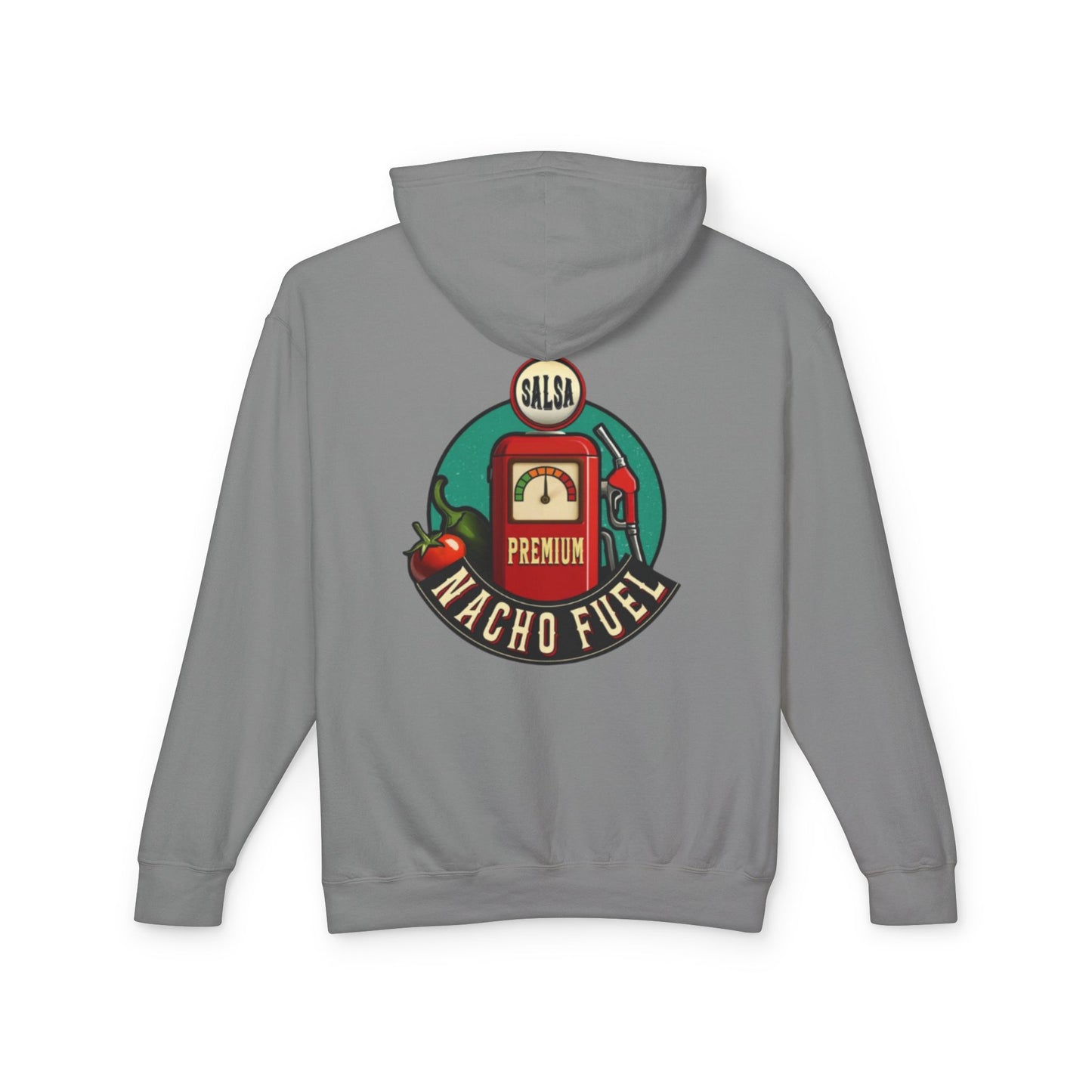 Nacho Fuel Unisex Lightweight Hooded Sweatshirt, Fun Foodie Apparel, Casual Wear, Gift for Food Lovers, Festival Outfit