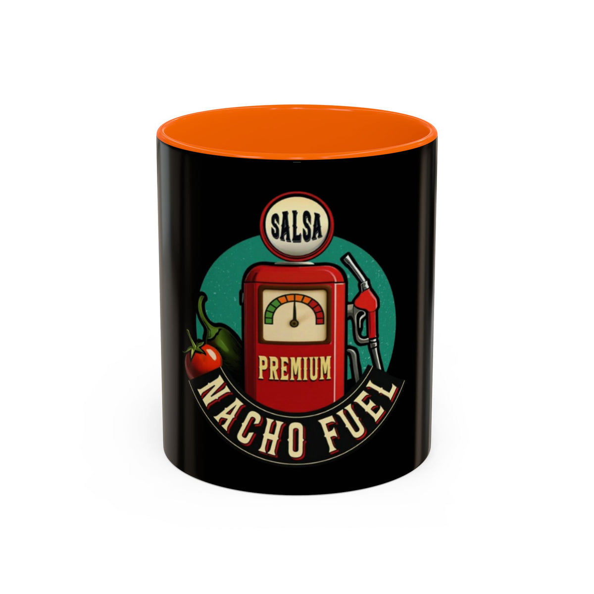 Vintage Nacho Fuel Coffee Mug - Fun Gift for Salsa Lovers, Unique Kitchen Decor, Retro Style Drinkware, Perfect for Parties, Collectibles