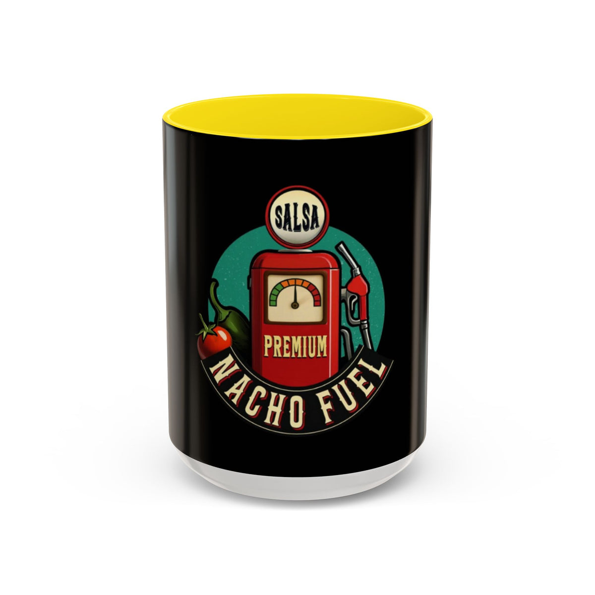Vintage Nacho Fuel Coffee Mug - Fun Gift for Salsa Lovers, Unique Kitchen Decor, Retro Style Drinkware, Perfect for Parties, Collectibles