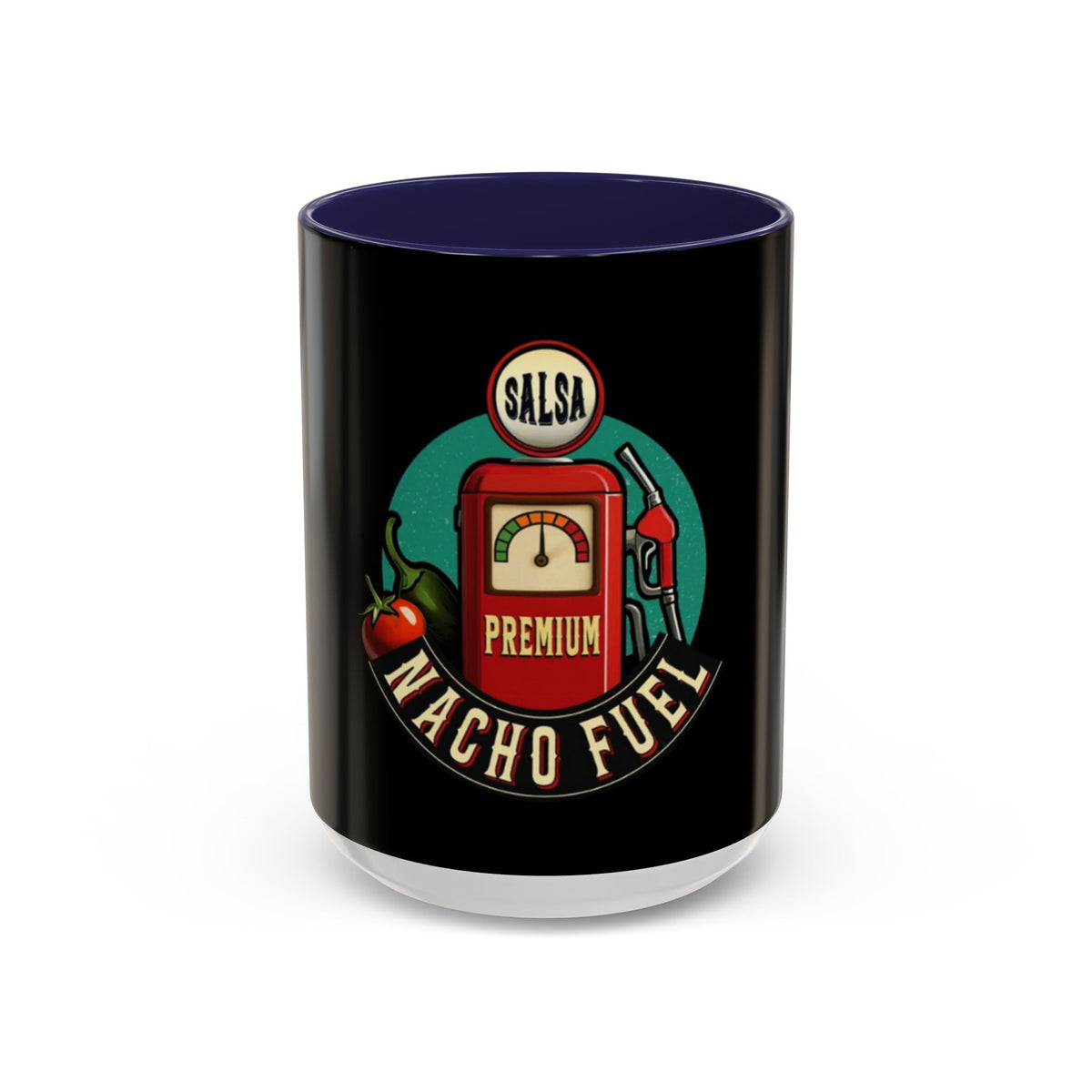 Vintage Nacho Fuel Coffee Mug - Fun Gift for Salsa Lovers, Unique Kitchen Decor, Retro Style Drinkware, Perfect for Parties, Collectibles