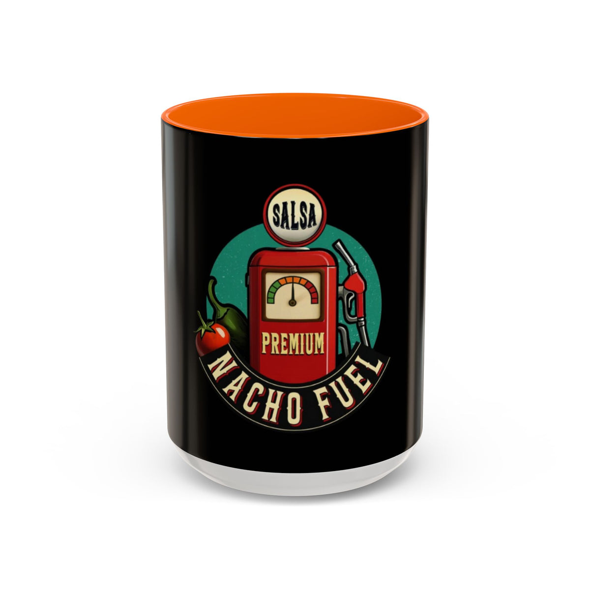 Vintage Nacho Fuel Coffee Mug - Fun Gift for Salsa Lovers, Unique Kitchen Decor, Retro Style Drinkware, Perfect for Parties, Collectibles