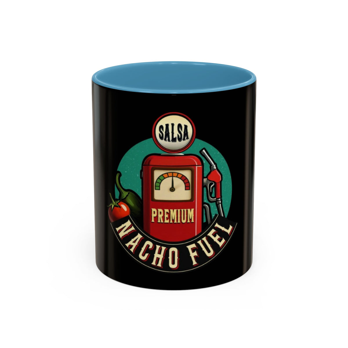 Vintage Nacho Fuel Coffee Mug - Fun Gift for Salsa Lovers, Unique Kitchen Decor, Retro Style Drinkware, Perfect for Parties, Collectibles