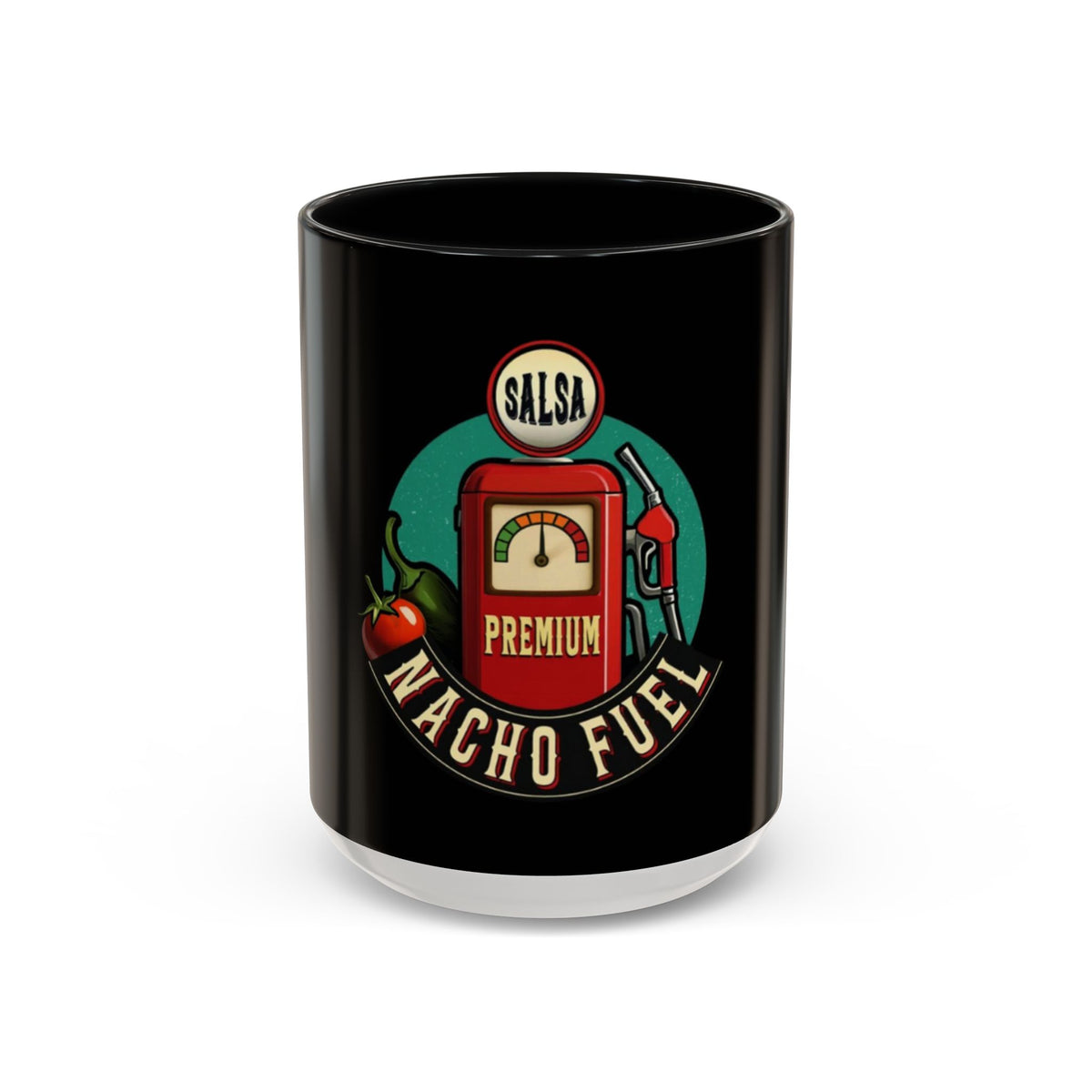 Vintage Nacho Fuel Coffee Mug - Fun Gift for Salsa Lovers, Unique Kitchen Decor, Retro Style Drinkware, Perfect for Parties, Collectibles