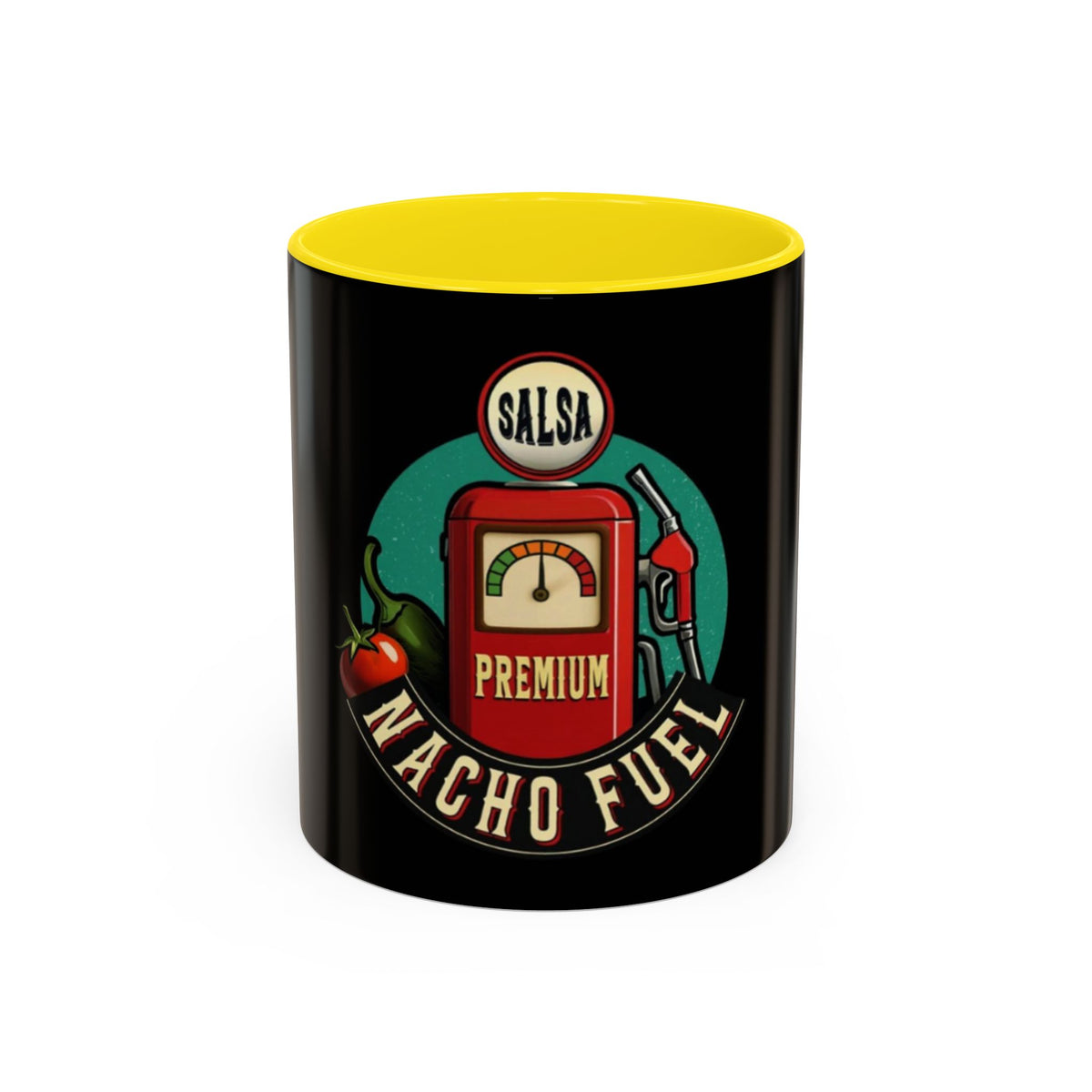 Vintage Nacho Fuel Coffee Mug - Fun Gift for Salsa Lovers, Unique Kitchen Decor, Retro Style Drinkware, Perfect for Parties, Collectibles