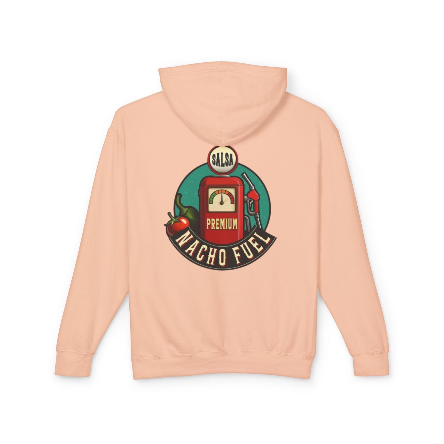 Nacho Fuel Unisex Lightweight Hooded Sweatshirt, Fun Foodie Apparel, Casual Wear, Gift for Food Lovers, Festival Outfit