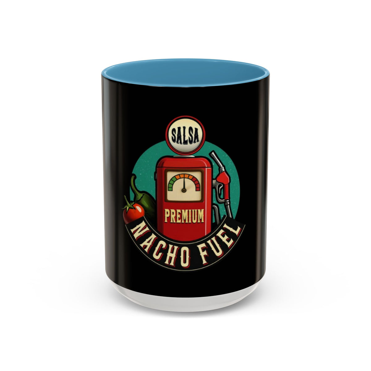 Vintage Nacho Fuel Coffee Mug - Fun Gift for Salsa Lovers, Unique Kitchen Decor, Retro Style Drinkware, Perfect for Parties, Collectibles